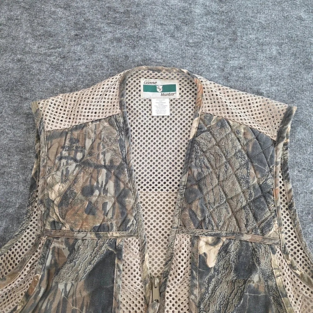 Vintage Game Hunter‎ Camouflage Mesh Vest Mens 1X/2X Fish Hunt Shooting Tactical